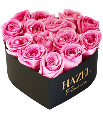 kalp kutuda gül, pembe gül aranjmanı, sevgiliye çiçek, 