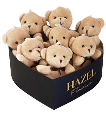 kalp kutuda ayıcık, peluş ayıcık hediye, hediye